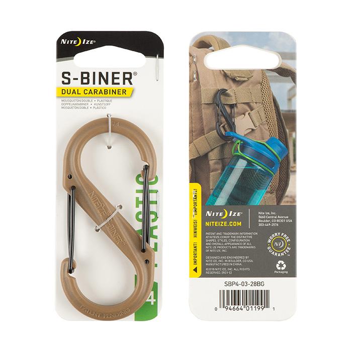 Supplies - EDC - Keychains - Nite Ize S-Biner Dual Carabiner Plastic, Size #4