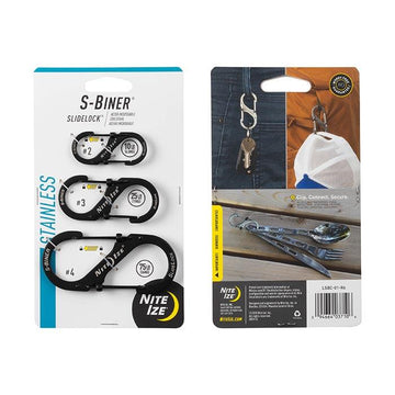 Supplies - EDC - Keychains - Nite Ize S-Biner SlideLock Stainless Steel Combo 3-Pack