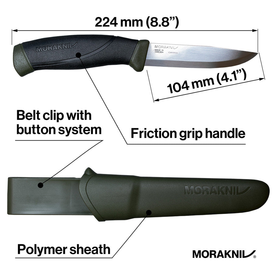 Supplies - EDC - Knives - Morakniv Companion Heavy Duty Knife - Carbon Steel