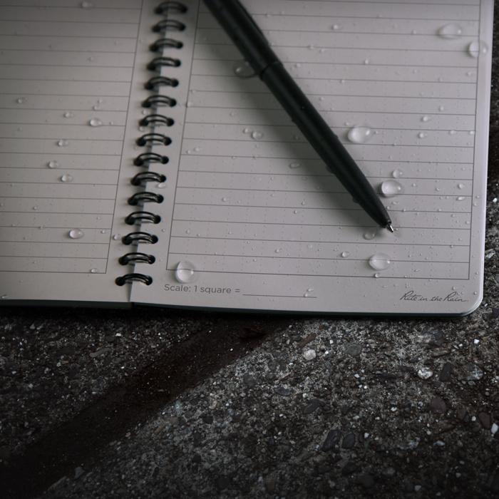 Supplies - EDC - Notebooks - Rite In The Rain 773 Side-Spiral 4 5/8 X 7" Notebook - Black