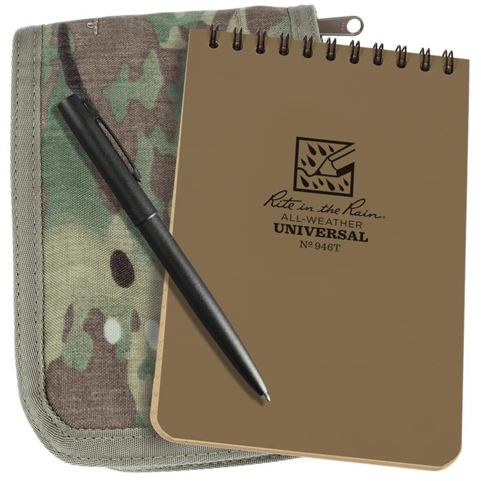 Supplies - EDC - Notebooks - Rite In The Rain 946M-KIT Top Spiral 4x6" Notebook Kit - Multicam