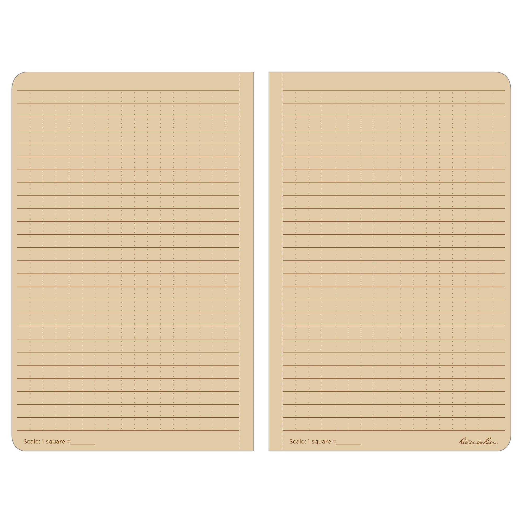 Supplies - EDC - Notebooks - Rite In The Rain 980T Field-Flex 4 5/8 X 7 1/4" Field Book - Tan