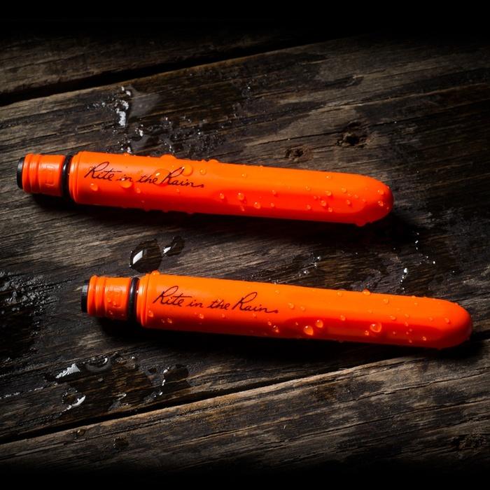 Supplies - EDC - Pens - Rite In The Rain OR92 EDC Pocket Pen 2-Pack - Blaze Orange