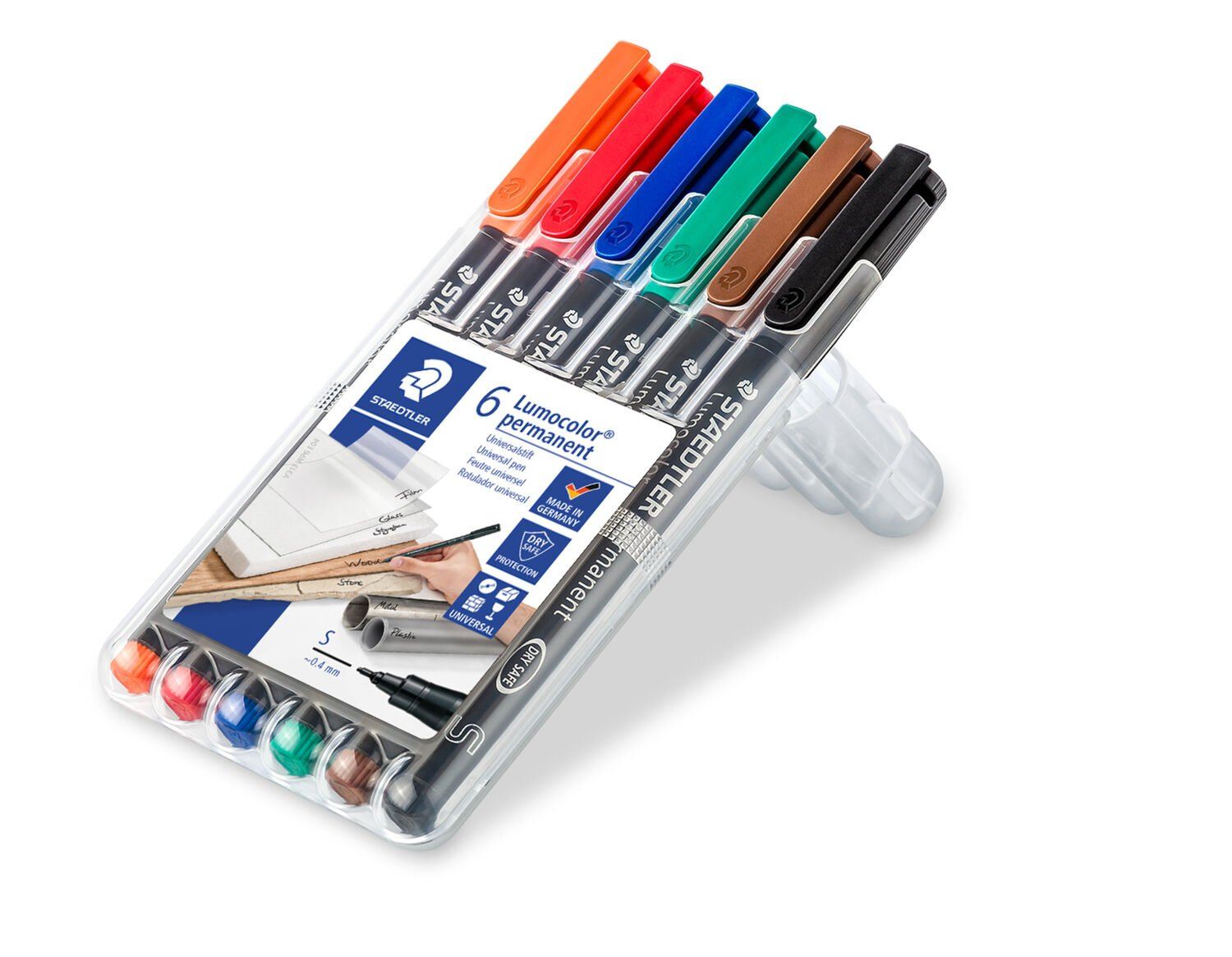 Supplies - EDC - Pens - Staedtler Permanent Superfine Point Map Markers, Assorted Colors (6 Count)