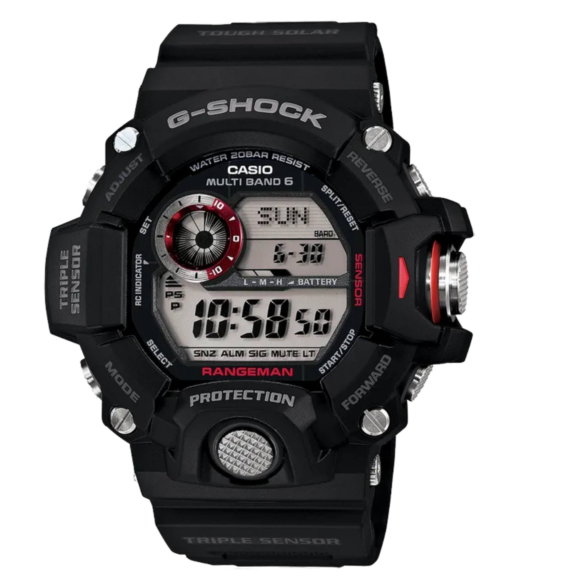 Supplies - Electronics - Watches - Casio G-Shock GW9400-1 Rangeman Triple Sensor Watch - Black