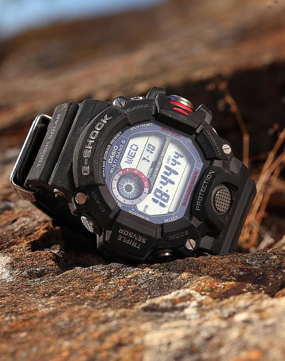 Supplies - Electronics - Watches - Casio G-Shock GW9400-1 Rangeman Triple Sensor Watch - Black