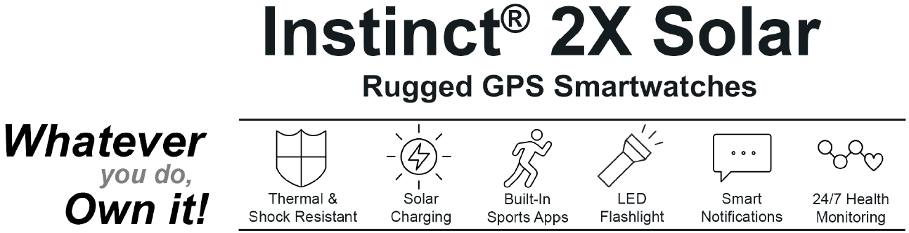 Supplies - Electronics - Watches - Garmin Instinct® 2X Solar Tactical Edition Watch