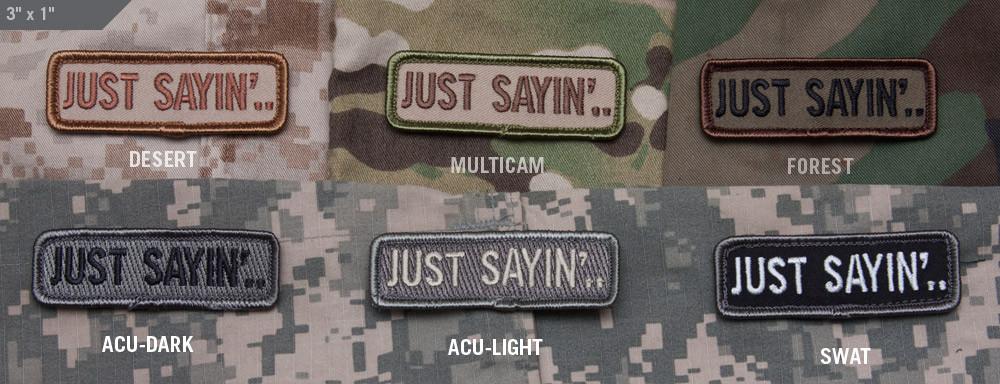 Supplies - Identification - Morale Patches - Mil-Spec Monkey Just Sayin' Patch