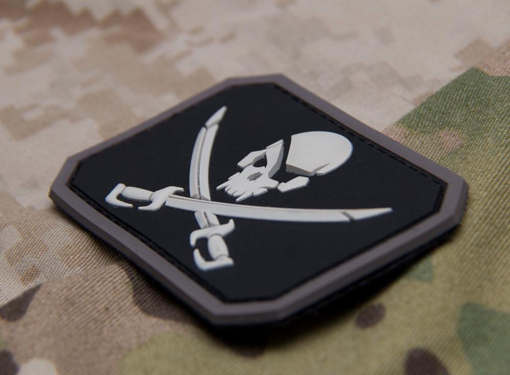 Supplies - Identification - Morale Patches - Mil-Spec Monkey Pirate Skull PVC Patch