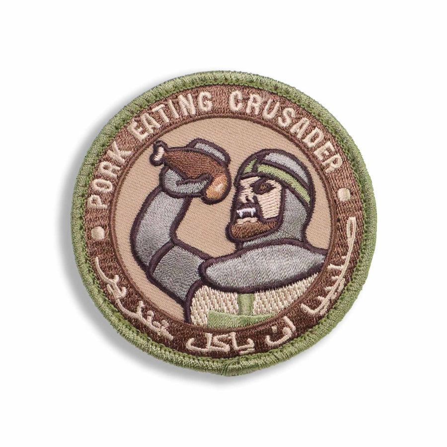 Supplies - Identification - Morale Patches - Mil-Spec Monkey Pork Eating Crusader Patch