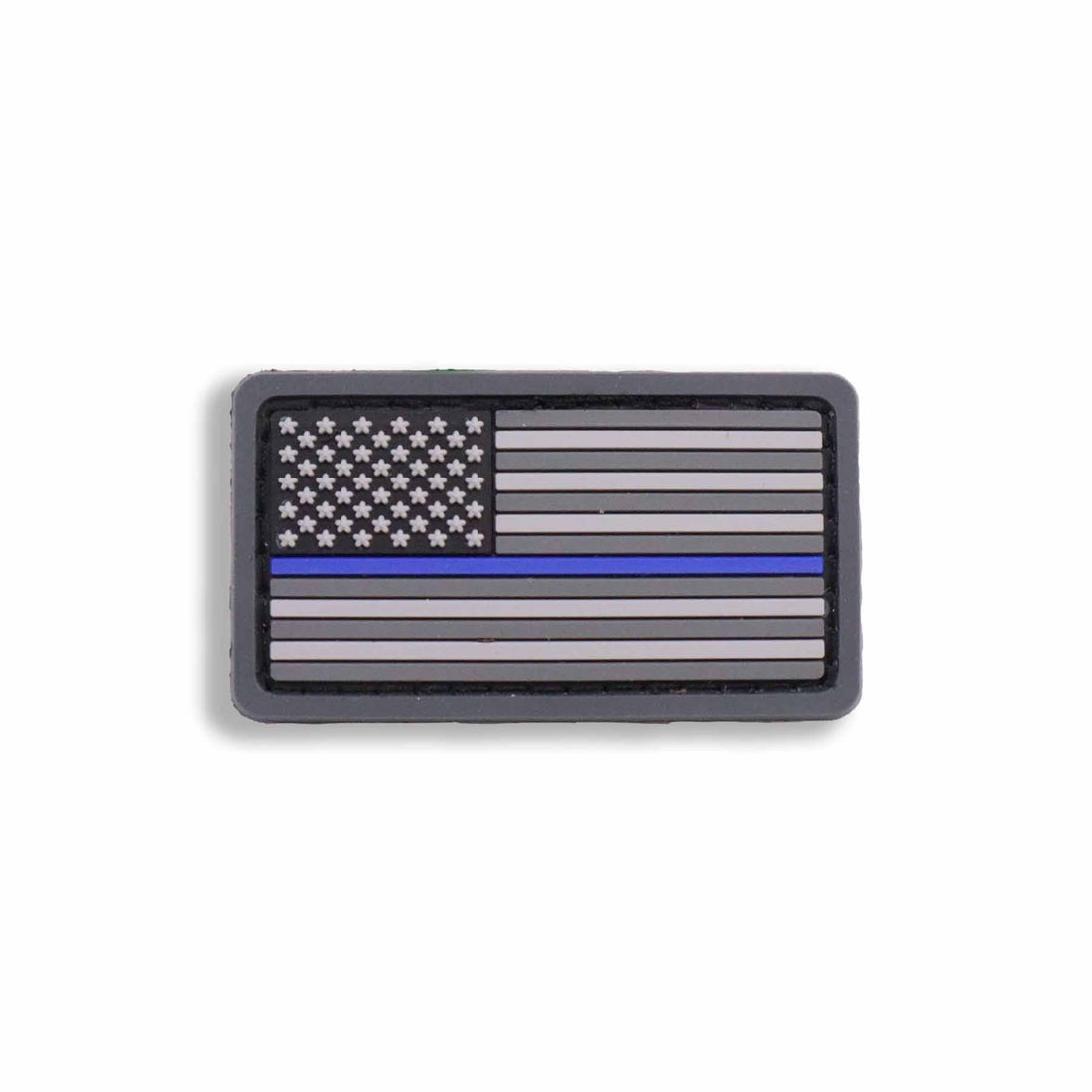 Supplies - Identification - Morale Patches - Mil-Spec Monkey PVC Thin Blue Line Mini US Flag