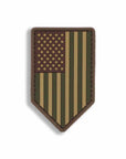 Supplies - Identification - Morale Patches - Mil-Spec Monkey US Flag Vertical Shield PVC Patch