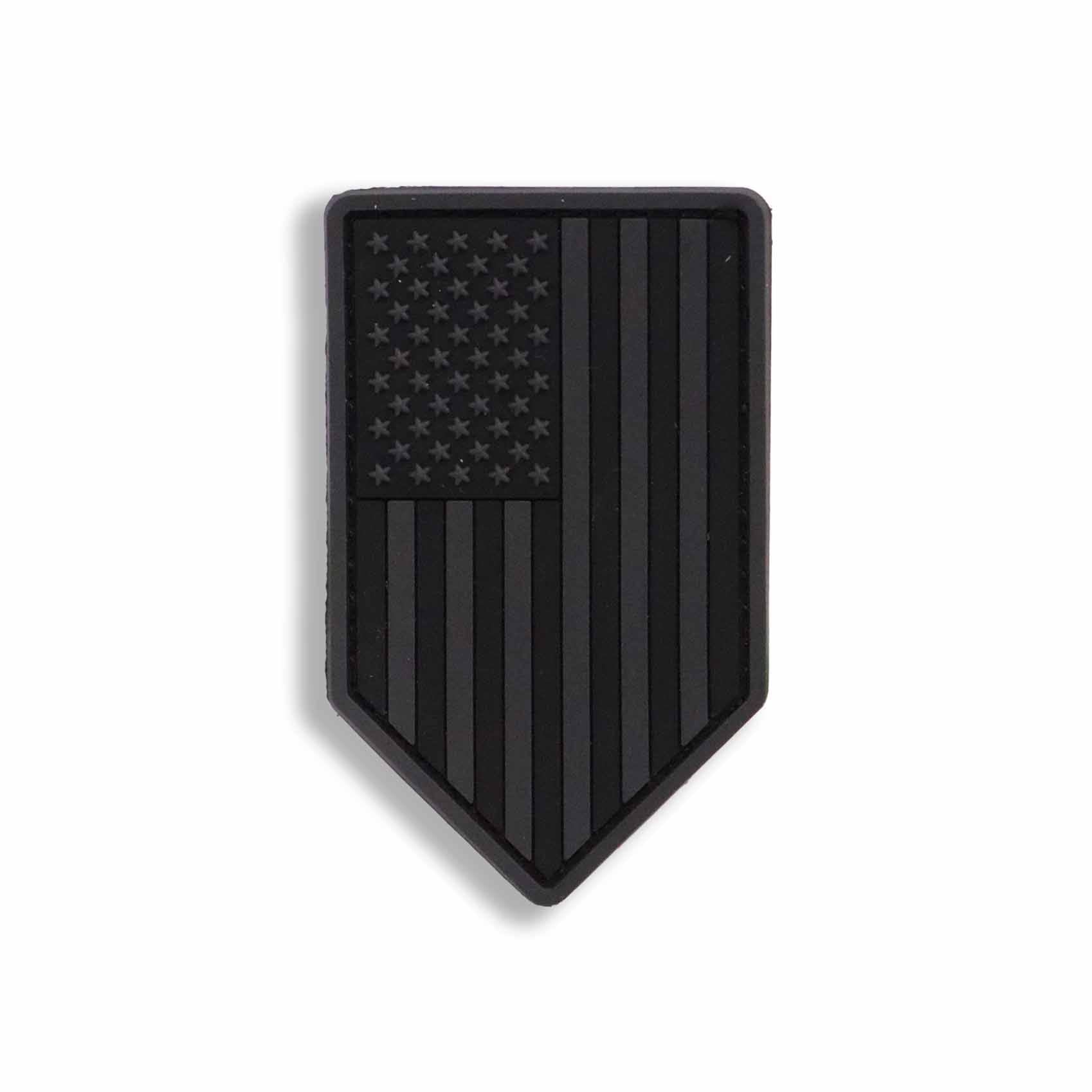 Supplies - Identification - Morale Patches - Mil-Spec Monkey US Flag Vertical Shield PVC Patch