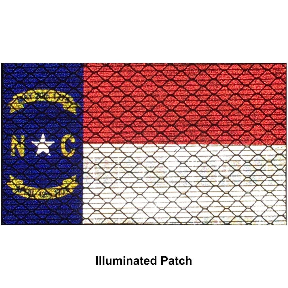 Supplies - Identification - Morale Patches - Offbase North Caroline NC State Reflective Flag Patch