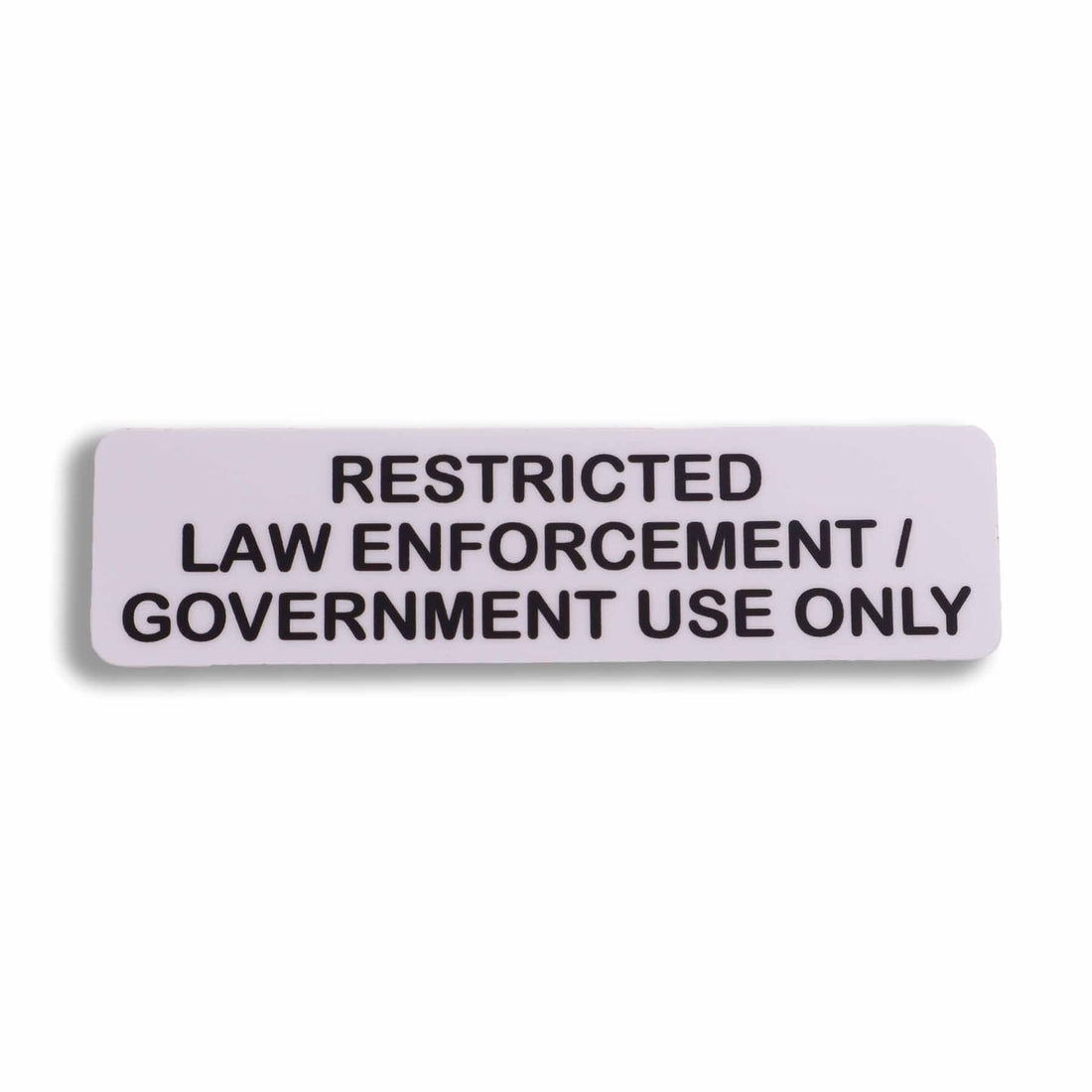 Supplies - Identification - Stickers - ENDO Tactical Restricted Law Enforcement / Gov't Use Only Vinyl Sticker