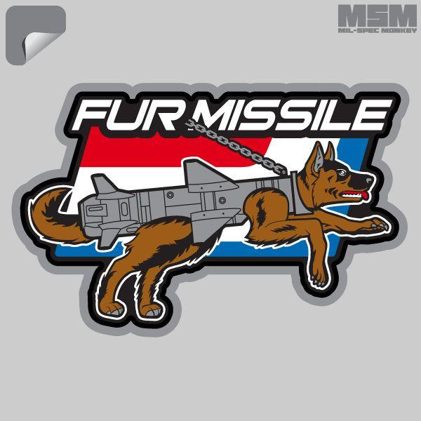 Supplies - Identification - Stickers - Mil-Spec Monkey Fur Missile Decal