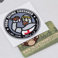 Supplies - Identification - Stickers - Mil-Spec Monkey Pork Eating Crusader Decal Sticker