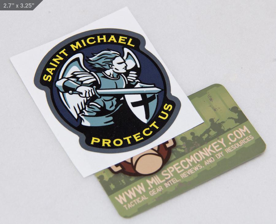 Supplies - Identification - Stickers - Mil-Spec Monkey Saint Michael Modern Decal Sticker