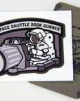 Supplies - Identification - Stickers - Mil-Spec Monkey Space Shuttle Doorgunner Decal Sticker