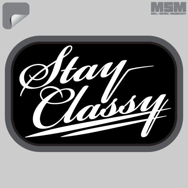 Supplies - Identification - Stickers - Mil-Spec Monkey Stay Classy Decal Sticker