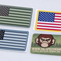 Supplies - Identification - Stickers - Mil-Spec Monkey US Flag (Forward) Decal Sticker