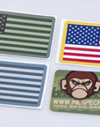 Supplies - Identification - Stickers - Mil-Spec Monkey US Flag (Reverse) Decal Sticker