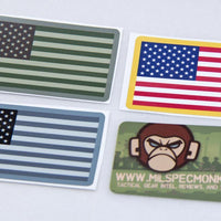 Supplies - Identification - Stickers - Mil-Spec Monkey US Flag (Reverse) Decal Sticker