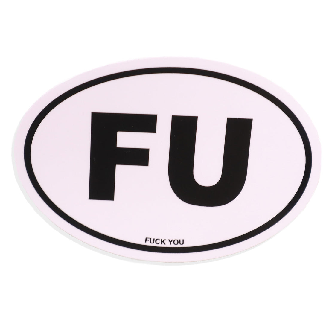 Supplies - Identification - Stickers - Violent Little FU "Fuck You" Oval Sticker