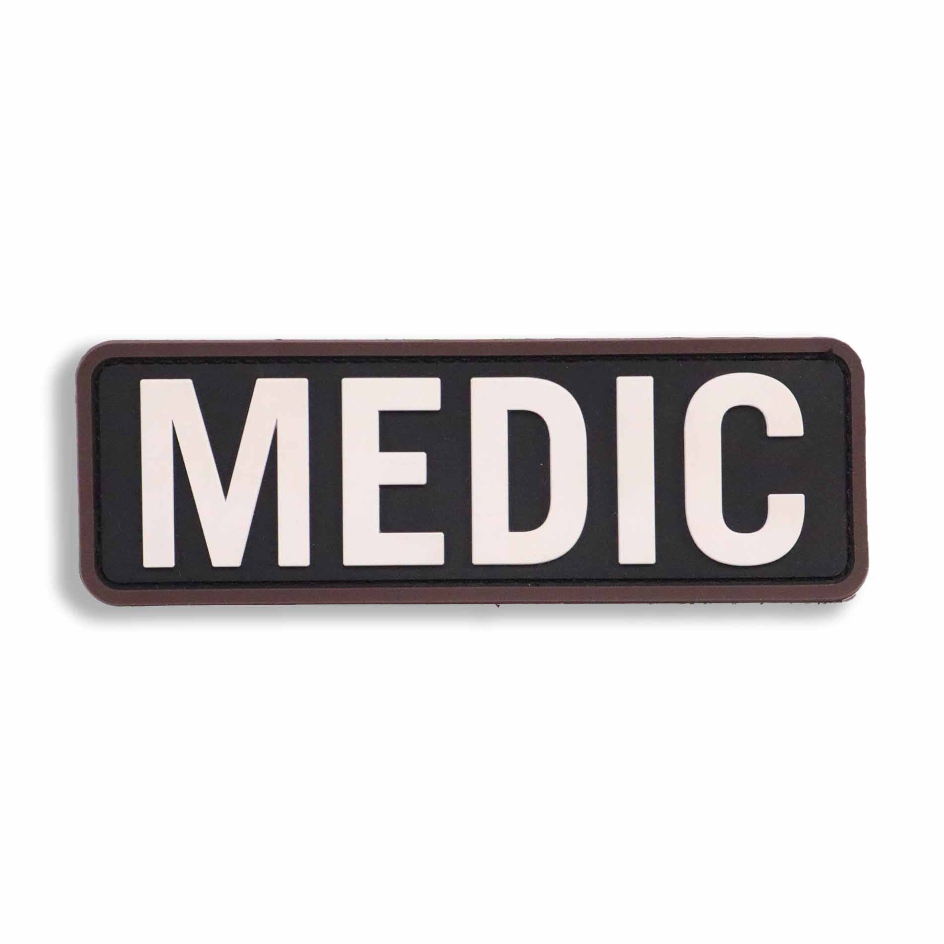 Supplies - Identification - Uniform Patches - Mil-Spec Monkey MEDIC Placard 6x2" PVC Plate Carrier Patch