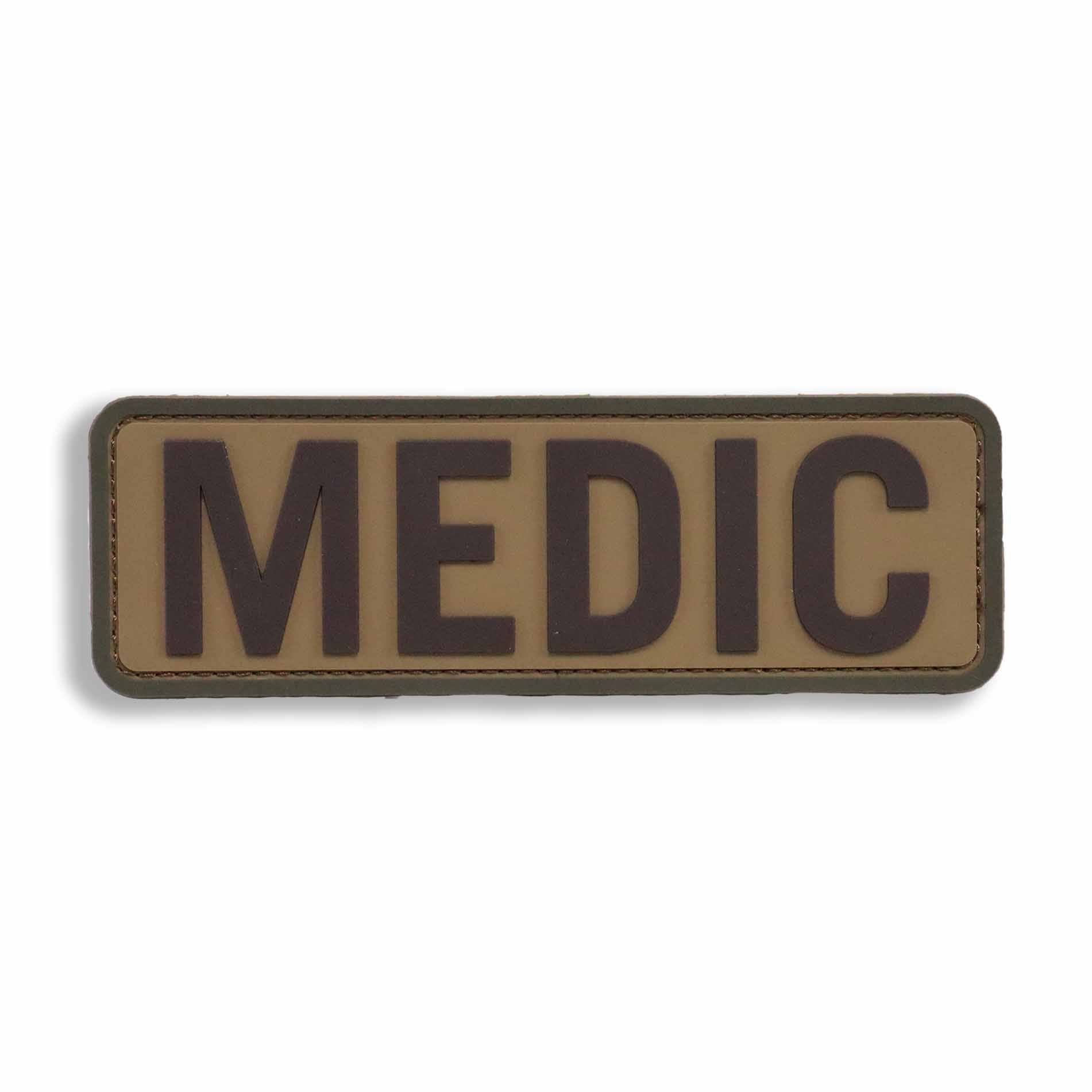 Supplies - Identification - Uniform Patches - Mil-Spec Monkey MEDIC Placard 6x2" PVC Plate Carrier Patch