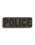 Supplies - Identification - Uniform Patches - Mil-Spec Monkey POLICE Placard 6x2" PVC Plate Carrier Patch