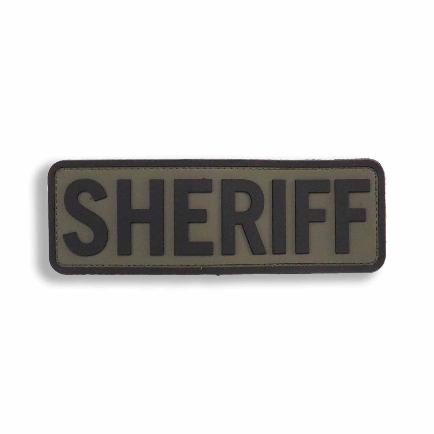 Supplies - Identification - Uniform Patches - Mil-Spec Monkey SHERIFF Placard 6x2" PVC Plate Carrier Patch