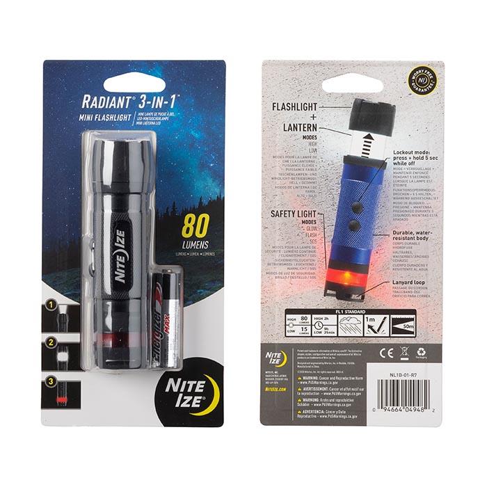 Supplies - Lights - Flashlights - Nite Ize Radiant 3-IN-1 LED Mini Flashlight