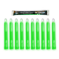Supplies - Lights - Strobes & Markers - Cyalume 6" Tactical ChemLight - GREEN, 12 Hour (10 Pack)
