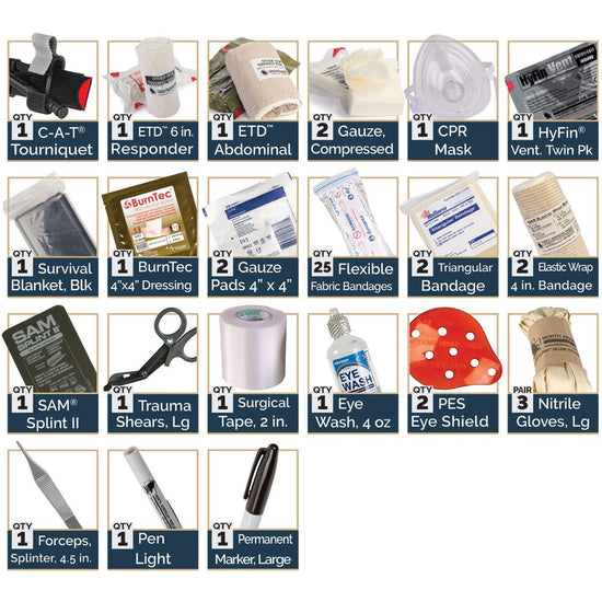 North American Rescue Patrol Vehicle Trauma Kit Basic Legit Kit