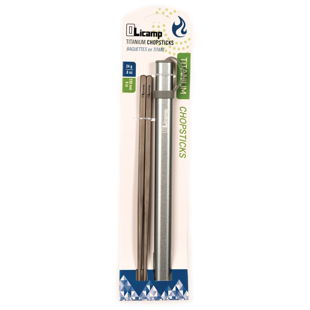 Supplies - Provisions - Eating Tools - Olicamp Titanium Chopsticks With Case